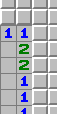 Mønstret 1-2-2-1, eksempel 1, umarkeret